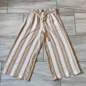 Striped Wide-Leg Pants